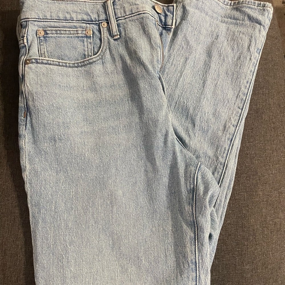 Madewell Light Blue Straight Jeans
